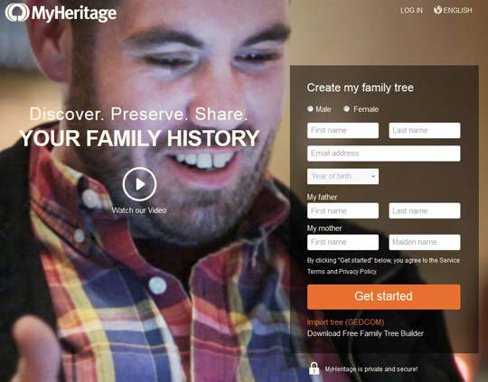 myheritage website march 2016